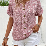 Jelena | Top floreale estivo elegante