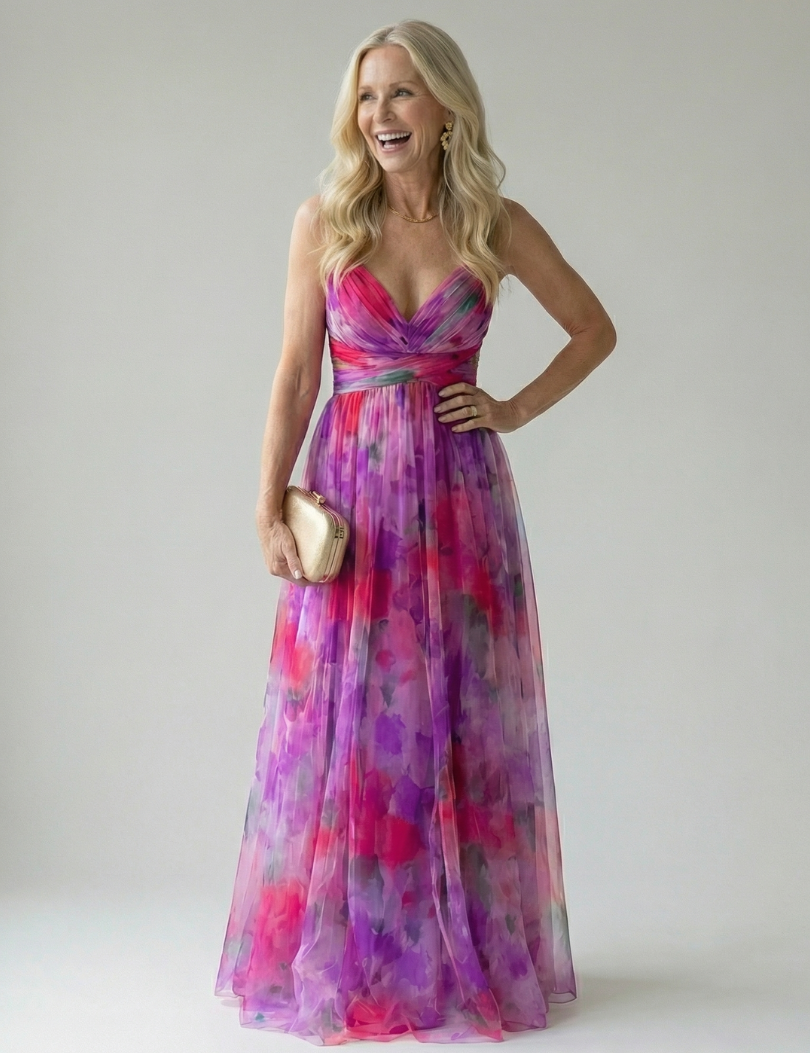 Isel | Abito Maxi Soft Wrap