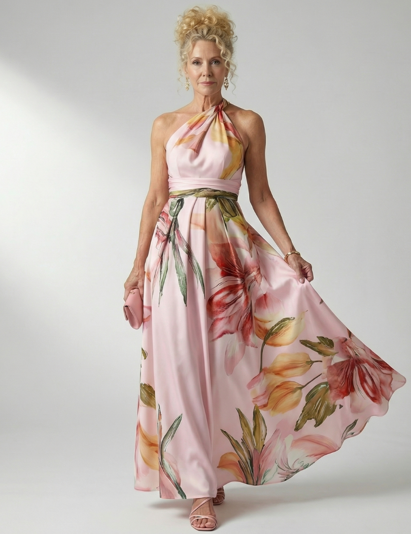 Amiel | Abito Maxi Floreale Leggero