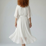 Elric | Vestito Midi Drappeggiato