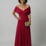 Calen | Abito Midi Off Shoulder Fluttuante