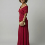 Calen | Abito Midi Off Shoulder Fluttuante