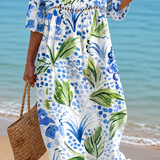 Valeria | Abito Midi Tropicana