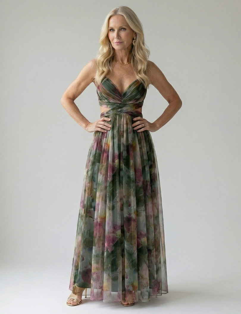 Isel | Abito Maxi Soft Wrap