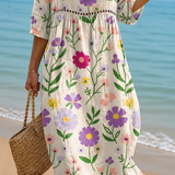 Camilla | Abito Midi Giardino Fiorito
