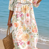 Rosalia | Abito Midi Rose Delicate