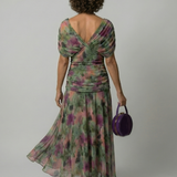 Calen | Abito Midi Off Shoulder Fluttuante