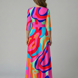 Celine | Abito Midi con Collo Incrociato