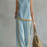 Completo Elegante in blu - Leila di Amora Moda, foto 7