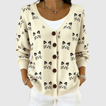 Comodo Cardigan in Maglia con Bottoni - Clelia di Amora Moda