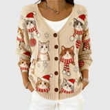 Comodo Cardigan in Maglia con Bottoni - Carlotta di Amora Moda