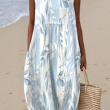 Joy - Abito Midi Classico con Motivo Floreale