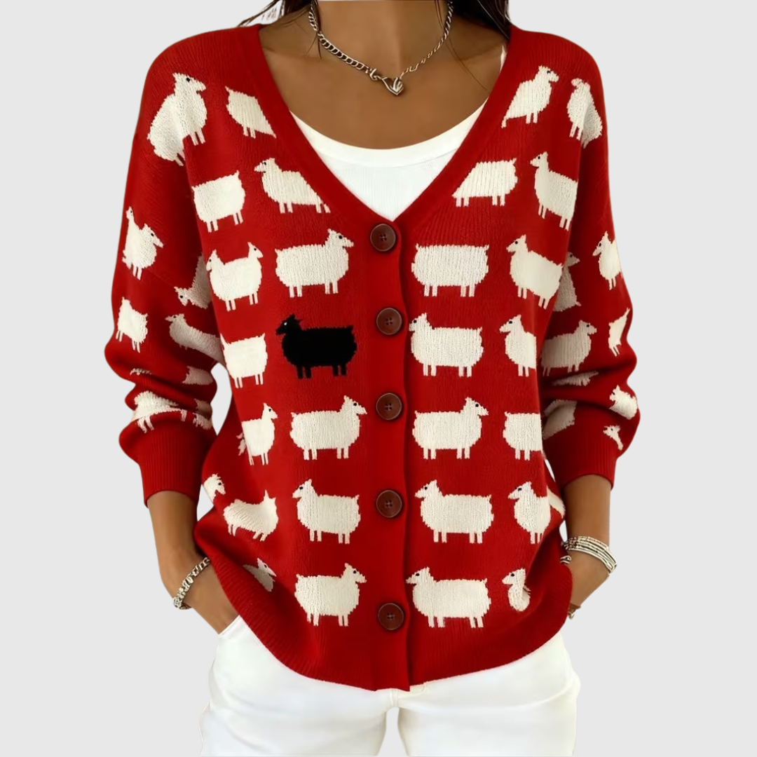 Cardigan in Maglia con Bottoni Comodo - Loredana di Amora Moda