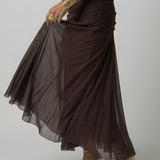 Calen | Abito Midi Off Shoulder Fluttuante