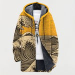 Cappotto con Motivo a Onde in arancione - Michela di Amora Moda, foto 3