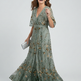 Selora | Abito Maxi Floreale con Scollo Halter