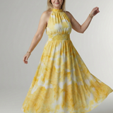 Sylin | Abito Midi con Scollo All'Americana