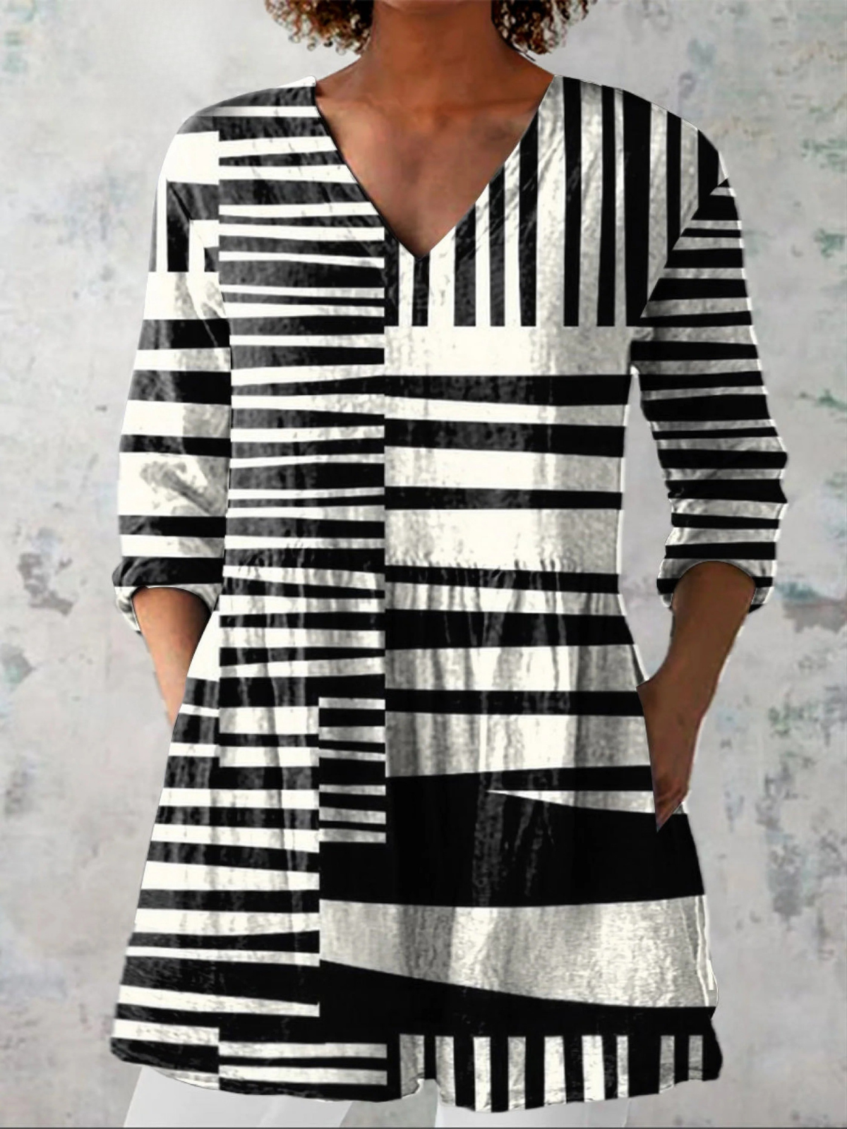 Blusa Lunga Stampata - Carolina di Amora Moda, foto 2