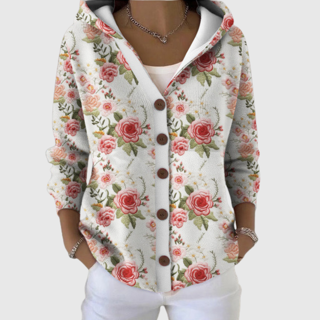 Comodo Cardigan in Maglia con Cappuccio - Laura di Amora Moda