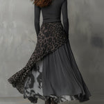 Abito Lungo con Stampa Leopardata - Martina di Amora Moda, foto 2