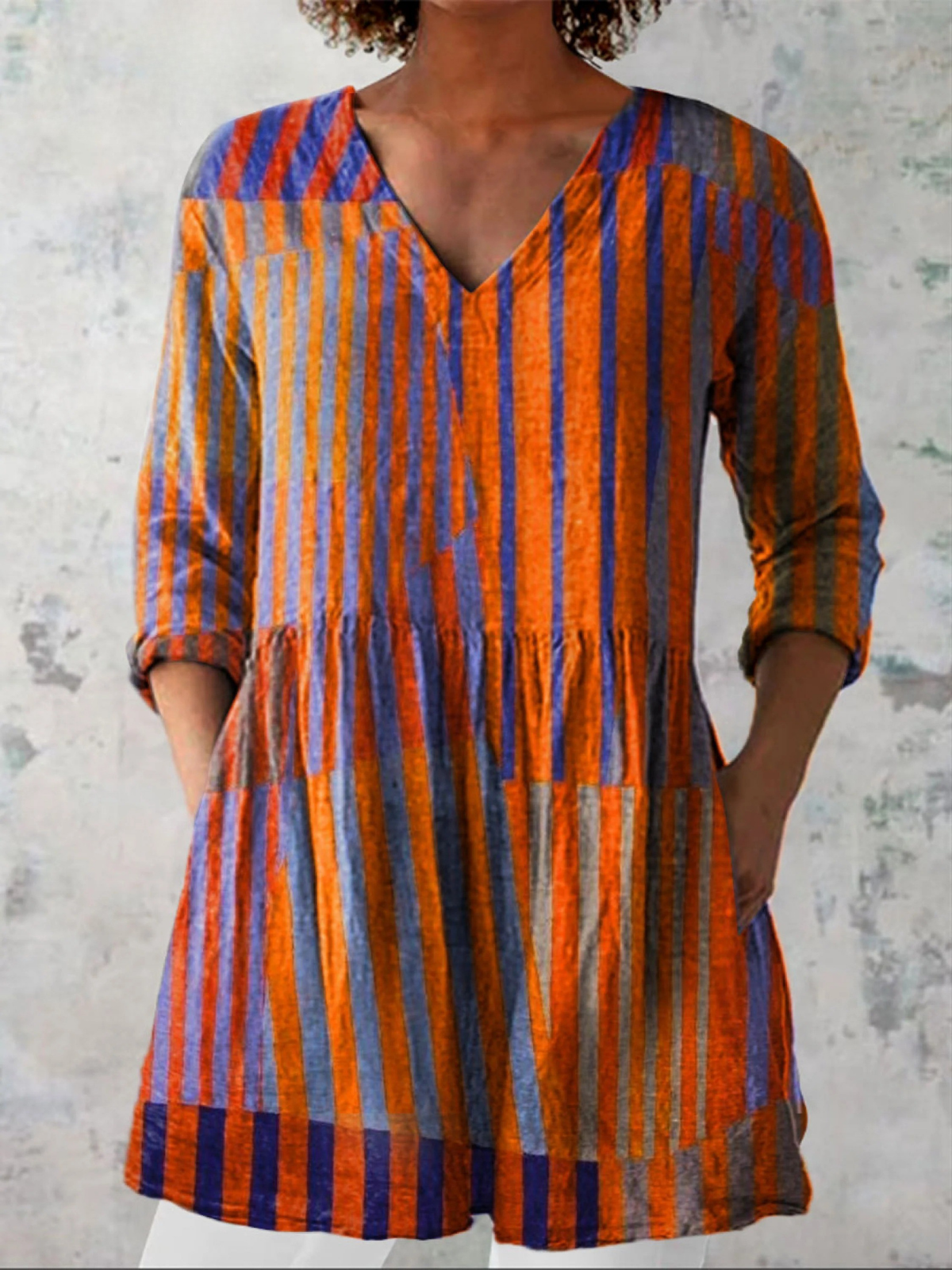 Blusa Lunga Stampata - Matilde di Amora Moda, foto 2