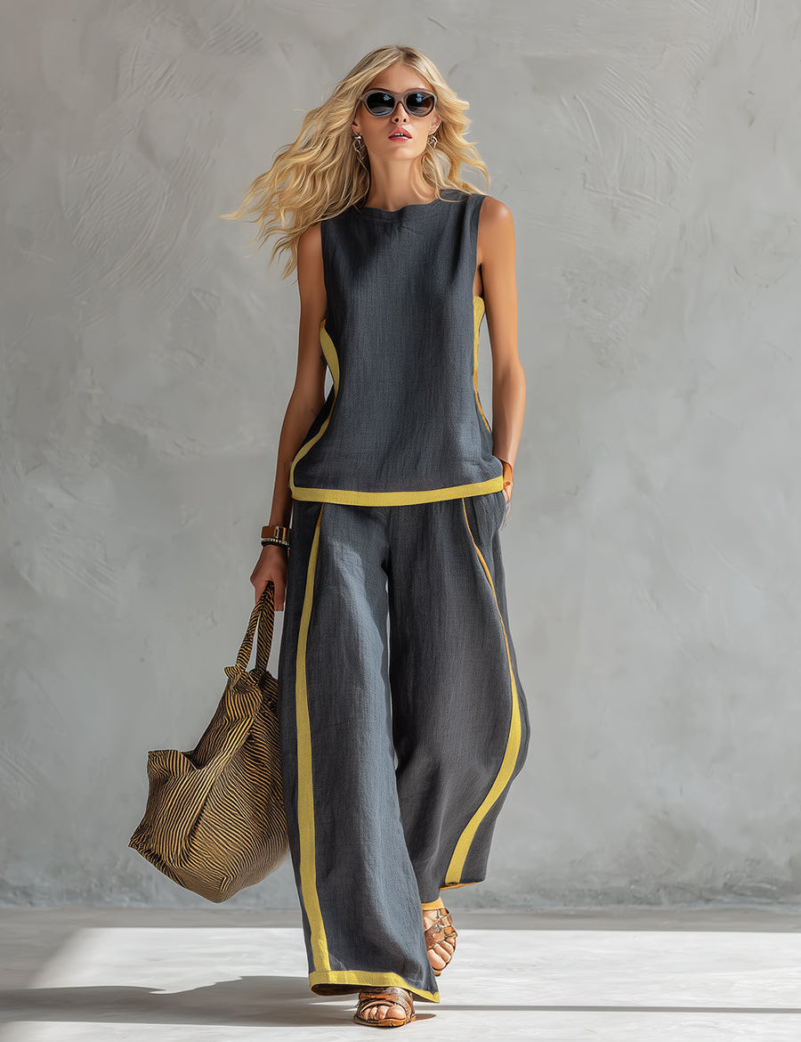 Completo Elegante in grigio - Leila di Amora Moda