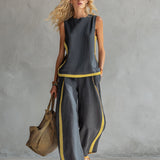 Completo Elegante in grigio - Leila di Amora Moda