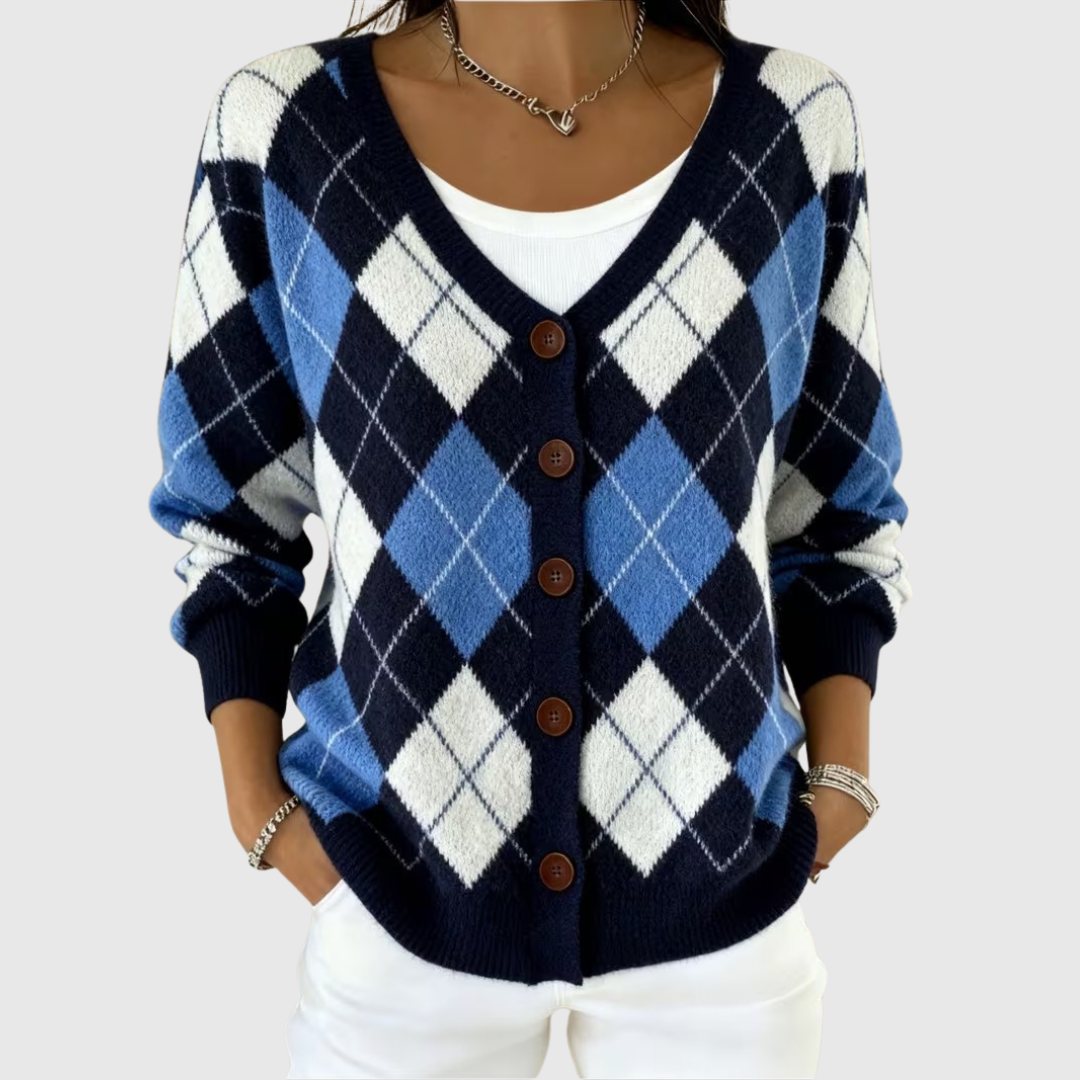 Comodo Cardigan in Maglia con Bottoni - Rossana di Amora Moda