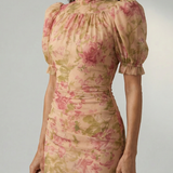 Vianne | Abito Maxi con Collo Alto Gentile