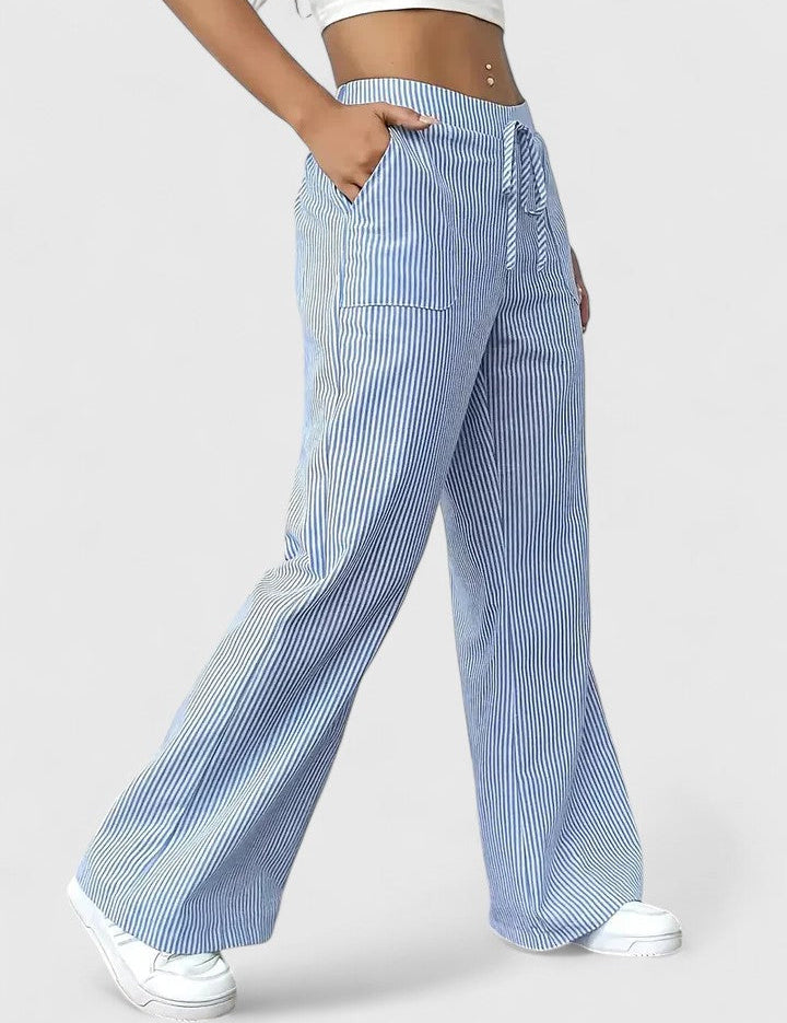 Noemi | Pantaloni Palazzo a Righe