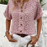 Jelena | Top floreale estivo elegante