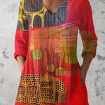 Blusa Lunga Stampata - Morena di Amora Moda, foto 2