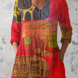 Blusa Lunga Stampata - Morena di Amora Moda, foto 2