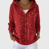 Cardigan in Maglia Comodo con Cappuccio - Maria di Amora Moda