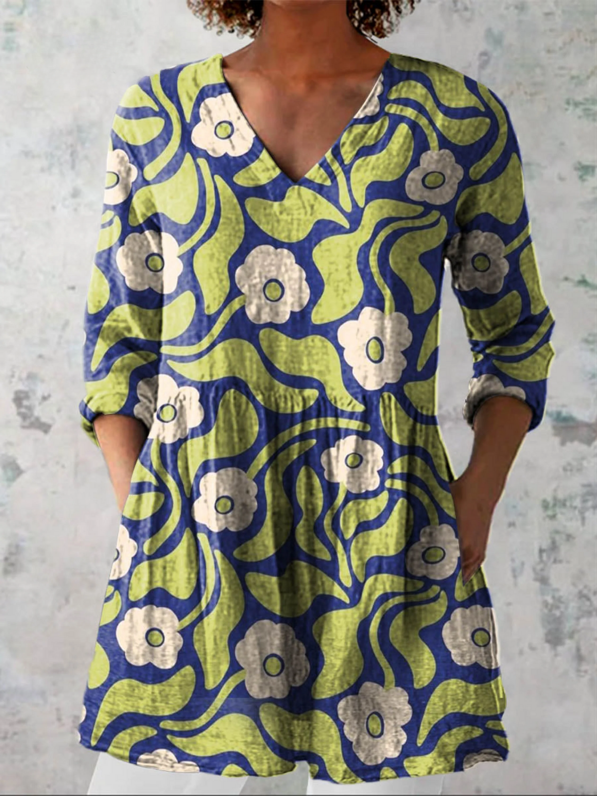 Blusa Lunga Stampata - Ada di Amora Moda, foto 2