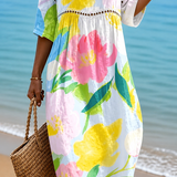 Viviana | Abito Midi Fiori Colorati