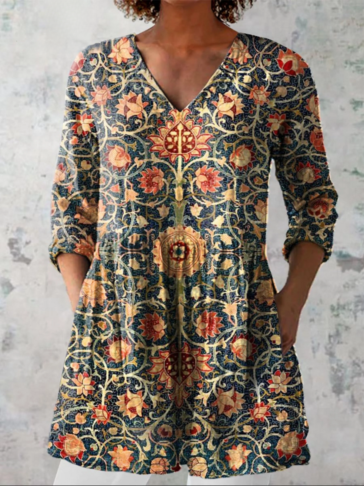 Blusa Lunga Stampata - Gabriella di Amora Moda, foto 2