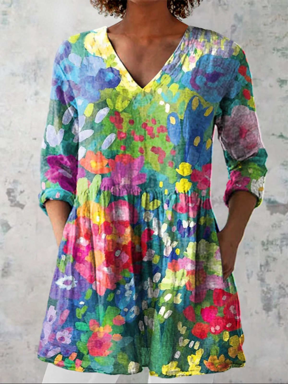 Blusa Lunga Stampata - Ilaria di Amora Moda, foto 2