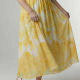 Sylin | Abito Midi con Scollo All'Americana