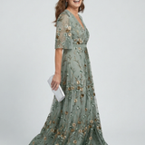 Selora | Abito Maxi Floreale con Scollo Halter