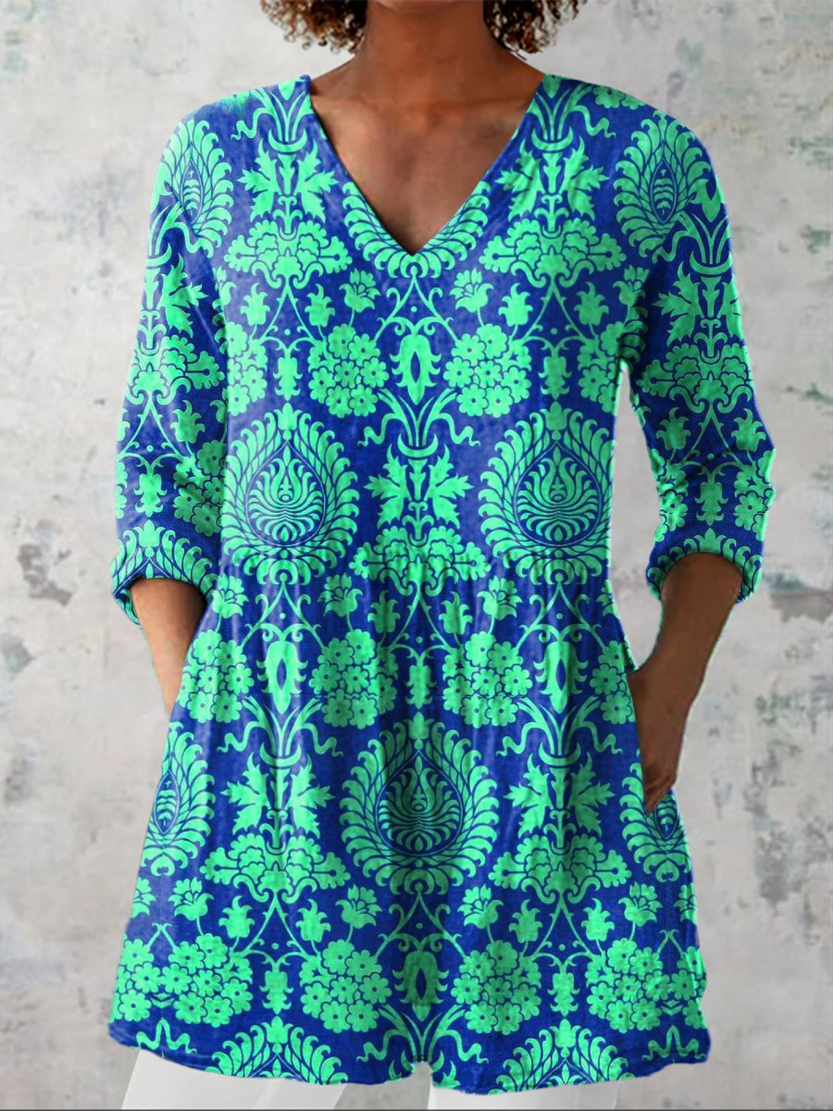 Blusa Lunga Stampata - Evelina di Amora Moda, foto 2