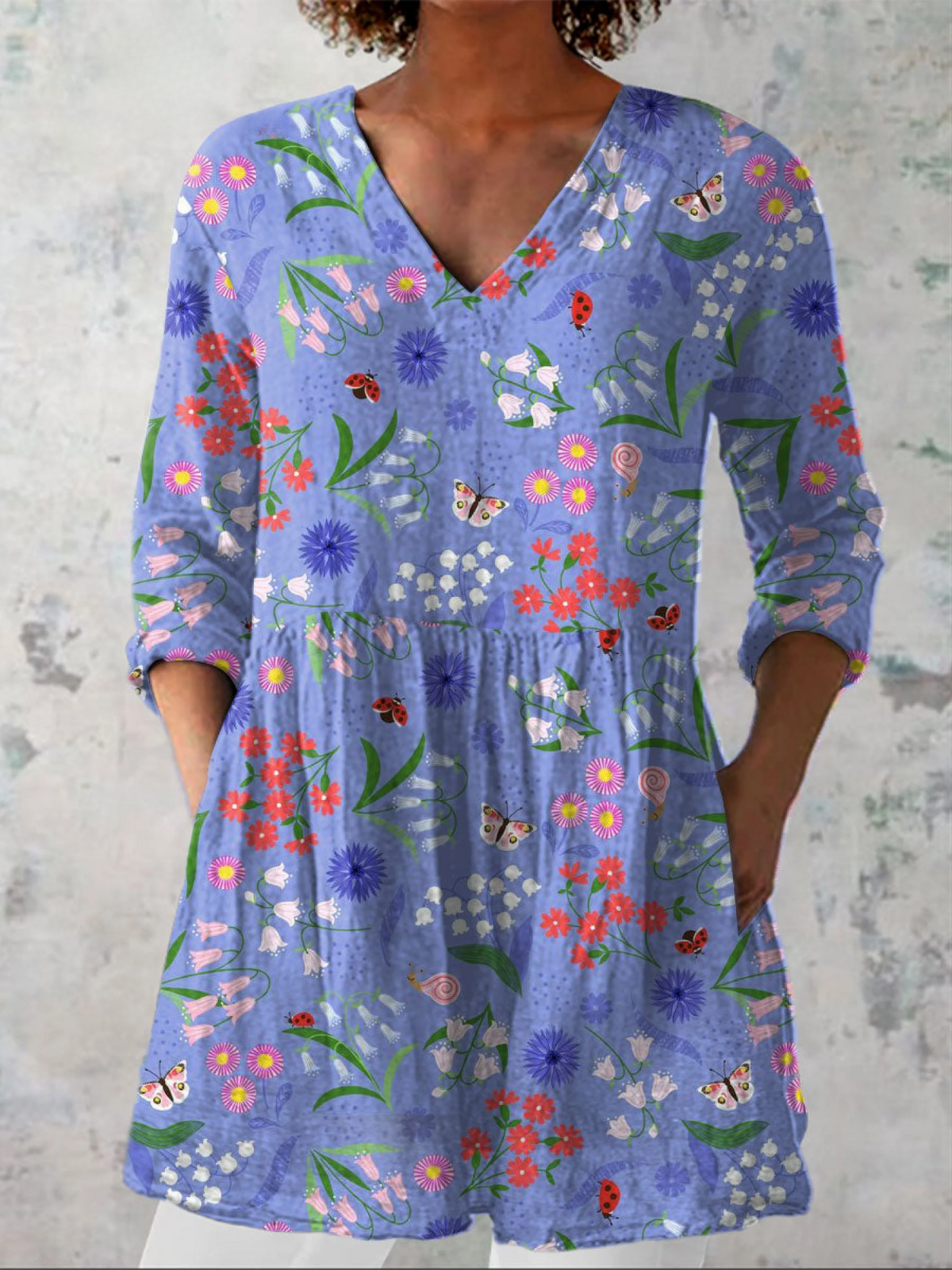 Blusa Lunga Stampata - Doriana di Amora Moda, foto 2