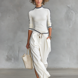 Ginevra - Insieme Sportivo Due Pezzi con Pantalone Ampio