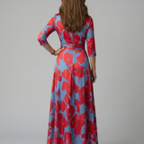 Celine | Abito Midi con Collo Incrociato