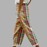 Noëlle | pantaloni a quadri retrò