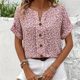Jelena | Top floreale estivo elegante