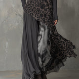 Abito Lungo con Stampa Leopardata - Martina di Amora Moda, foto 4