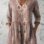 Blusa Lunga Stampata in rosa - Orsola di Amora Moda, foto 6