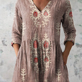 Blusa Lunga Stampata in rosa - Orsola di Amora Moda, foto 6