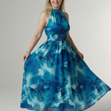 Sylin | Abito Midi con Scollo All'Americana